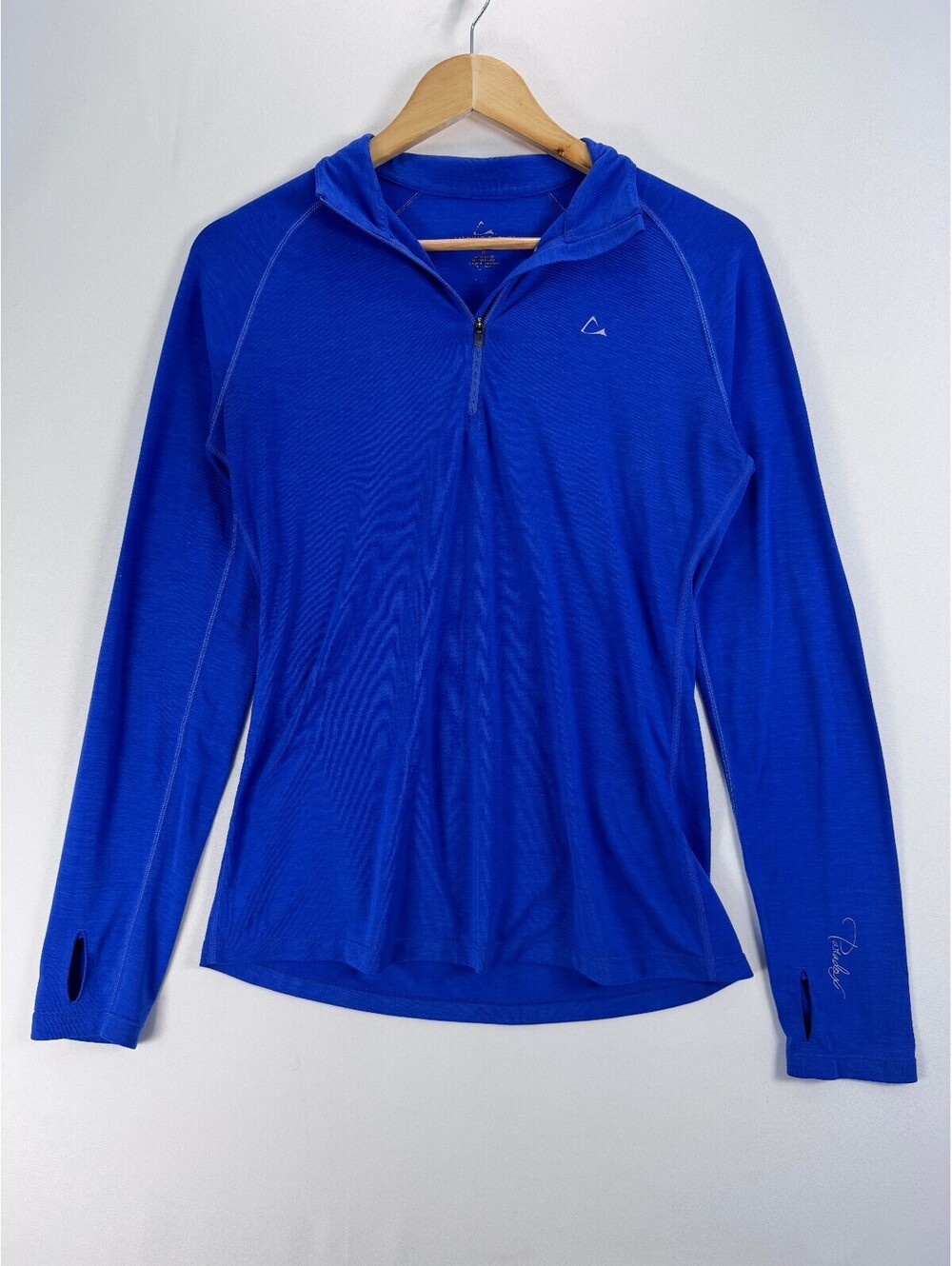 Paradox Merino Blend Quarter Zip Women's M Base Layer Hiking Outdoor Thumbholes - Picture 1 of 8